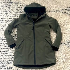 New CALVIN KLEIN Water-Resistant Hooded Anorak